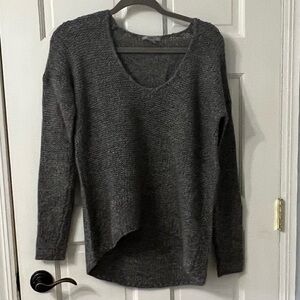 Helmut Lang Charcoal V-Neck Sweater